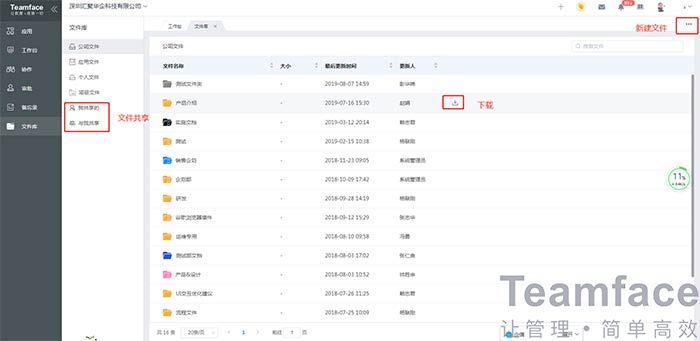OA辦公系統(tǒng)之下載管理，實現(xiàn)全體員工自由共享文件